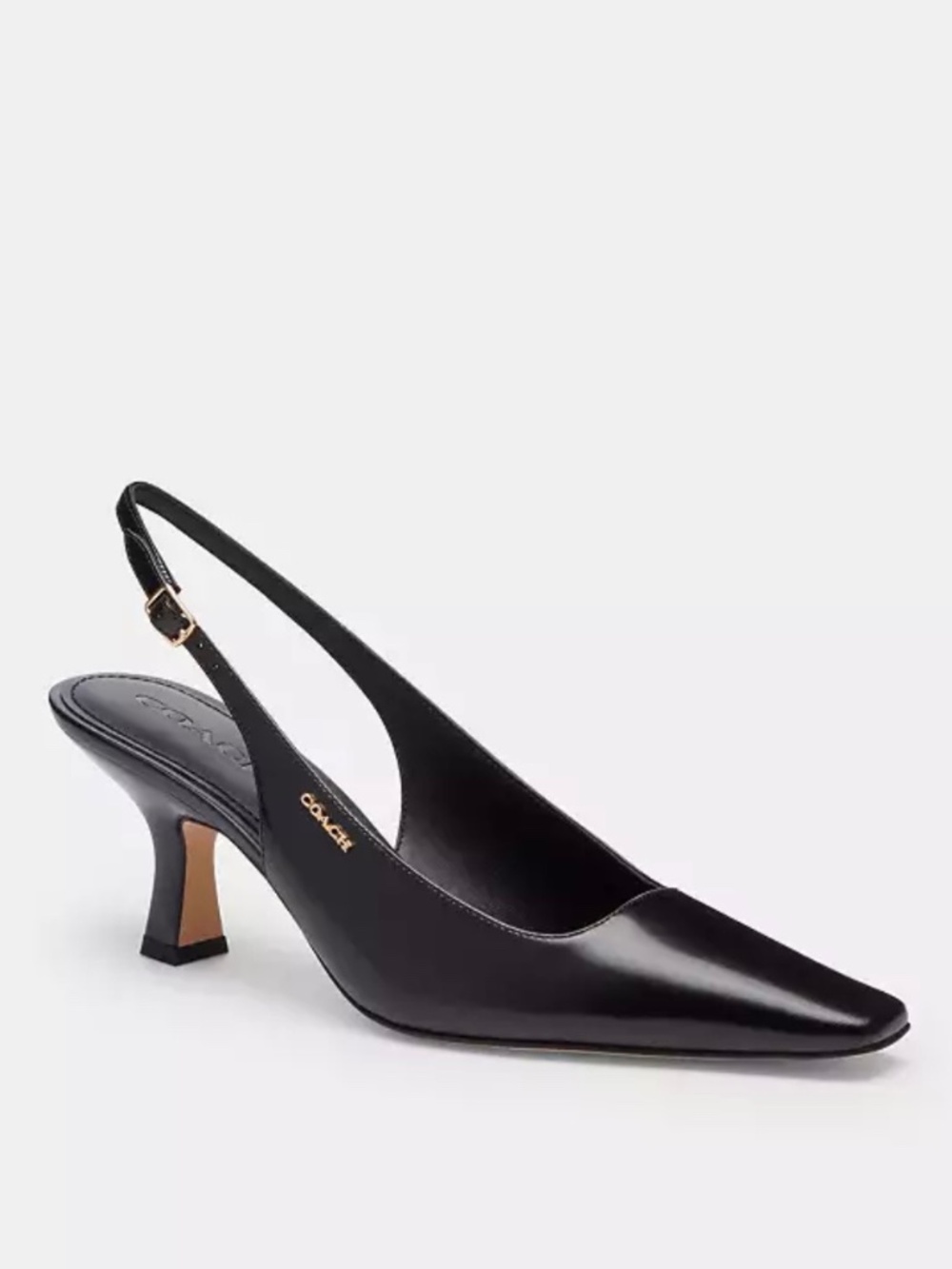 Coach Leather Slingback Heels
